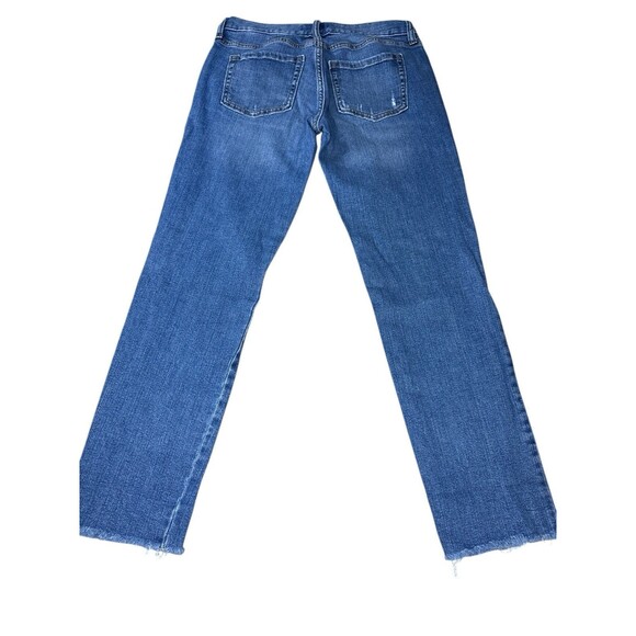 Banana Republic Raw Hem Girlfriend Jean Medium Wash Size 26/2 Relaxed Fit Casual - Picture 9 of 9